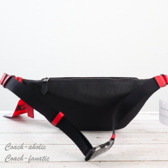 NWT Coach C6870 Disney Mickey Mouse X Keith Haring Stripe Warren Belt Bag - Picture 8 of 10